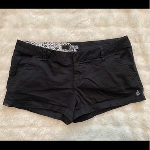 Barely worn Volcom black shorts